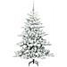 Albero di Natale Artificiale con Rami Pieghevoli Bianco 150 cm - Foto miniatura 3