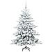 Albero di Natale Artificiale con Rami Pieghevoli Bianco 150 cm - Foto miniatura 4