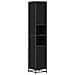 Set di mobili per il bagno 4 pcs Rovere Nero Legno multistrato - Foto miniatura 7