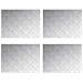 Dischi Quadrati 4 pcs Argento 70 x 50 cm Alluminio - Foto miniatura 1