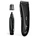 Set Black Titanium T744: Tagliacapelli e Trimmer da Viaggio per Naso e Orecchio con Lama in Titanio, Precisione da 0,8 a 14,5 mm, Lame in Acciaio Inossidabile Rivestite in Titanio, Ricarica USB, Kit Incluso per un Grooming Impeccabile - Foto miniatura 1