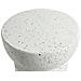 Tavolino Faliro 37 Cm 37 Cm Effetto Terrazzo Terrazzo Bianco - Foto miniatura 3