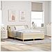 Letto a molle con materasso Crema 140 x 200 cm Tessuto - Foto miniatura 2