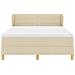 Letto a molle con materasso Crema 140 x 200 cm Tessuto - Foto miniatura 7