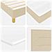 Letto a molle con materasso Crema 140 x 200 cm Tessuto - Foto miniatura 9