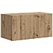 Set mobile TV Montaggio a parete 5 pcs Nero Legno multistrato - Foto miniatura 7