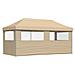 Tenda Party Beige 292 x 580 x 315 cm Tessuto Oxford - Foto miniatura 6