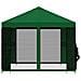 Gazebo da giardino con pareti laterali 3 x 3 m Verde - Foto miniatura 6