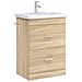 Mobiletto da Bagno Sotto Lavabo Rovere Sonoma 56 x 37,5 x 81 cm - Foto miniatura 2