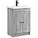 Set di mobili per il bagno Sonoma grigio 78,5 x 37,5 x 81 cm - Foto miniatura 1