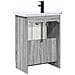 Set di mobili per il bagno Sonoma grigio 78,5 x 37,5 x 81 cm - Foto miniatura 6