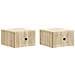 Mobiletto da notte a muro 2 pcs Rovere Sonoma 33 x 34,5 x 20 cm - Foto miniatura 1