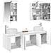 Set di Armadi da Bagno 5 pcs Bianco Legno ingegnerizzato - Foto miniatura 3