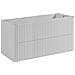 Piano lavabo 60 cm, Arrotondato, Bianco opaco, per lavabo da appoggio, LINEA - Foto miniatura 3