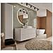 Piano lavabo 60 cm, Arrotondato, Bianco opaco, per lavabo da appoggio, LINEA - Foto miniatura 9