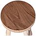 Sgabello Da Bar In Teak Marrone - Foto miniatura 4