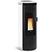 Stufa a Pellet Amika Potenza Termica 8 kW 230 m3 Riscaldabili Colore Bianco - Foto miniatura 1