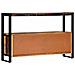 Credenza 120x30x75 Cm In Legno Massello Di Recupero - Foto miniatura 4