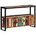 Credenza 120x30x75 Cm In Legno Massello Di Recupero - Foto miniatura 5