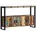 Credenza 120x30x75 Cm In Legno Massello Di Recupero - Foto miniatura 12