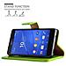Custodia Compatibile Con Sony Xperia Z3 Compact In Verde Erbe - Coperchio Protettiva Con Chiusura Magnetica, Funzione Stand E Tasca Per Le Carte - Foto miniatura 9