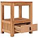 Comodino 40x30x50 Cm In Legno Massello Di Teak - Foto miniatura 2