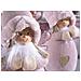 Set Due Angioletti Natalizi In Peluche Da Appoggiare Decorazione Per Vetrine Negozi E Casa - Foto miniatura 2