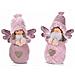 Set Due Angioletti Natalizi In Peluche Da Appoggiare Decorazione Per Vetrine Negozi E Casa - Foto miniatura 1