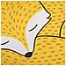 Cuscino Per Bambini Con Stampa Di Volpe 50 X 40 Cm Giallo Dhanbad - Foto miniatura 2