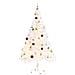 Albero di Natale Preilluminato con Palline Bianco 150 cm - Foto miniatura 8