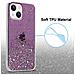 Custodia Compatibile Con Apple Iphone 13 Mini In Viola Con Glitter - Coperchio Protettivo In Silicone Tpu Flessibile Con Glitter Scintillanti - Foto miniatura 4