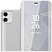 Cadorabo Custodia Compatibile Con Apple Iphone 11 In Agata Argento - Clear View Specchio Coperchio Protettivo Con Funzione Di Supporto Protezione A 360 Gradi - Foto miniatura 1