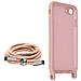Cover Semirigida Per Iphone 7, 8, Se 2020/2022 Cordino Nylon 80 Cm Rosa Chiaro - Foto miniatura 4