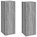Mobili Tv 2 Pz Grigio Sonoma 30,5x30x90 Cm In Legno Multistrato - Foto miniatura 1