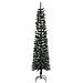 Albero Di Natale Artificiale Sottile Con Base Verde 240 Cm Pvc - Foto miniatura 2