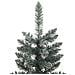 Albero Di Natale Artificiale Sottile Con Base Verde 240 Cm Pvc - Foto miniatura 7