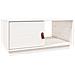 Tavolino Da Salotto Bianco 80x50x35,5 Cm Legno Massello Di Pino - Foto miniatura 2