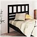 Testiera Per Letto Nera 96x4x100 Cm In Legno Massello Di Pino - Foto miniatura 1