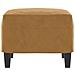 Poggiapiedi Marrone 60x50x41 Cm In Velluto - Foto miniatura 7