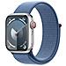 Watch Series 9 GPS + Cellular Cassa 41mm in Alluminio Argento con Cinturino Sport Loop Blu Inverno - Foto miniatura 2