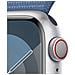 Watch Series 9 GPS + Cellular Cassa 41mm in Alluminio Argento con Cinturino Sport Loop Blu Inverno - Foto miniatura 3