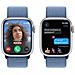 Watch Series 9 GPS + Cellular Cassa 41mm in Alluminio Argento con Cinturino Sport Loop Blu Inverno - Foto miniatura 4