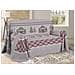Telo Arredo Multiuso Linea Pensieri Delicati In Cotone Disegno Chalet Matrimoniale Rosso - Foto miniatura 1