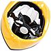Casco Ciclo Bambino Batman Bici Bicicletta 52-56 Cm Supereroi Uomo Pipistrello Protezione Giallo Nero - Foto miniatura 3