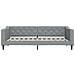 Divano Letto Estraibile Cassetti Grigio Chiaro 90x200cm Tessuto - Foto miniatura 4