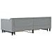 Divano Letto Estraibile Cassetti Grigio Chiaro 90x200cm Tessuto - Foto miniatura 7
