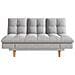 Kalmar Divano Letto A 3 Posti In Tessuto Grigio Chiaro - Foto miniatura 4