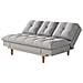 Kalmar Divano Letto A 3 Posti In Tessuto Grigio Chiaro - Foto miniatura 5