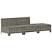 Set Divani Da Giardino 3 Pz Con Cuscini In Polyrattan Grigio - Foto miniatura 9