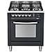 Cucina Elettrica PNM76GVT /C 5 Fuochi a Gas con Forno Elettrico Multifunzione Termoventilato Classe A Dimensioni 70 cm Colore Nero - Foto miniatura 1